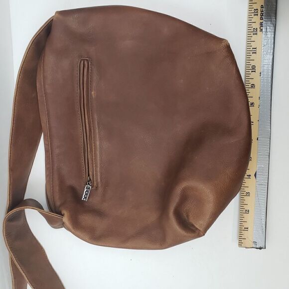Maxx New york boho distressed brown leather purse - Picture 4 of 8